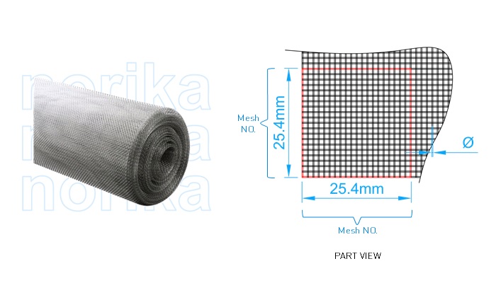 Stainless Steel AISI304 Woven Wire Mesh