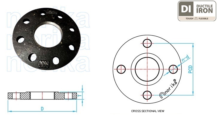 Heavy Duty Ductile Iron Companion Flange