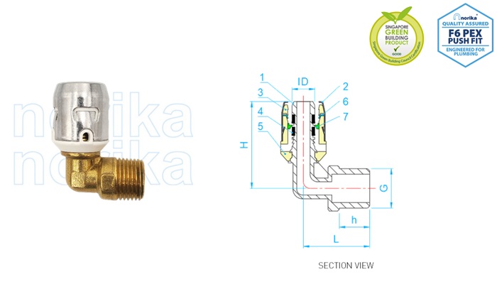 PEX Push-Fit MI Elbow (Type F6)