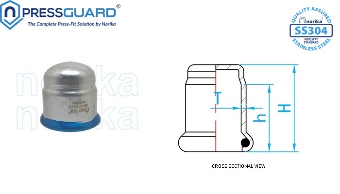 Stainless Steel 304 Press Fit End Cap