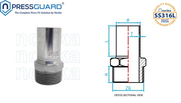 Stainless Steel 316L Press Fit (MI) Pipe