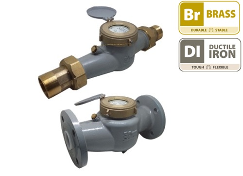 meter air dail kering berbilang jet