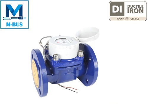 Epoxy-Coated Woltman Dry-Dial- Photoelectronic Direct-Reading Water Meter With MODBUS RTU Via 2-Core M-BUS Interface (R80)